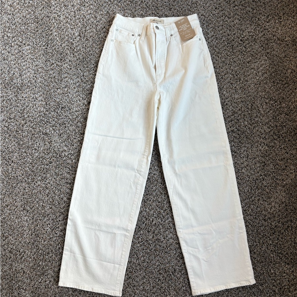 Madewell 28 TALL High Rise The Perfect Vintage Wide Leg Crop Jean